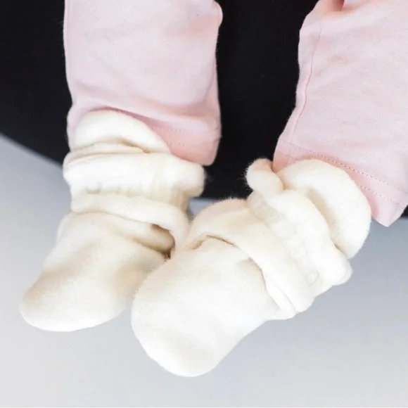 Zutano Fleece Baby Booties - Picture 2 of 9